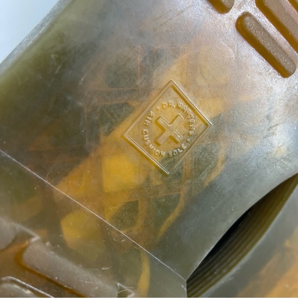 Dr. Martens Delaney Junior Size 5 Lace Up Black Leather Combat Ankle Boot - Picture 12 of 15